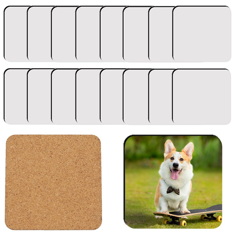 18Pcs Sublimation Square Coast - Coaster Sublimation Blank recension och pris