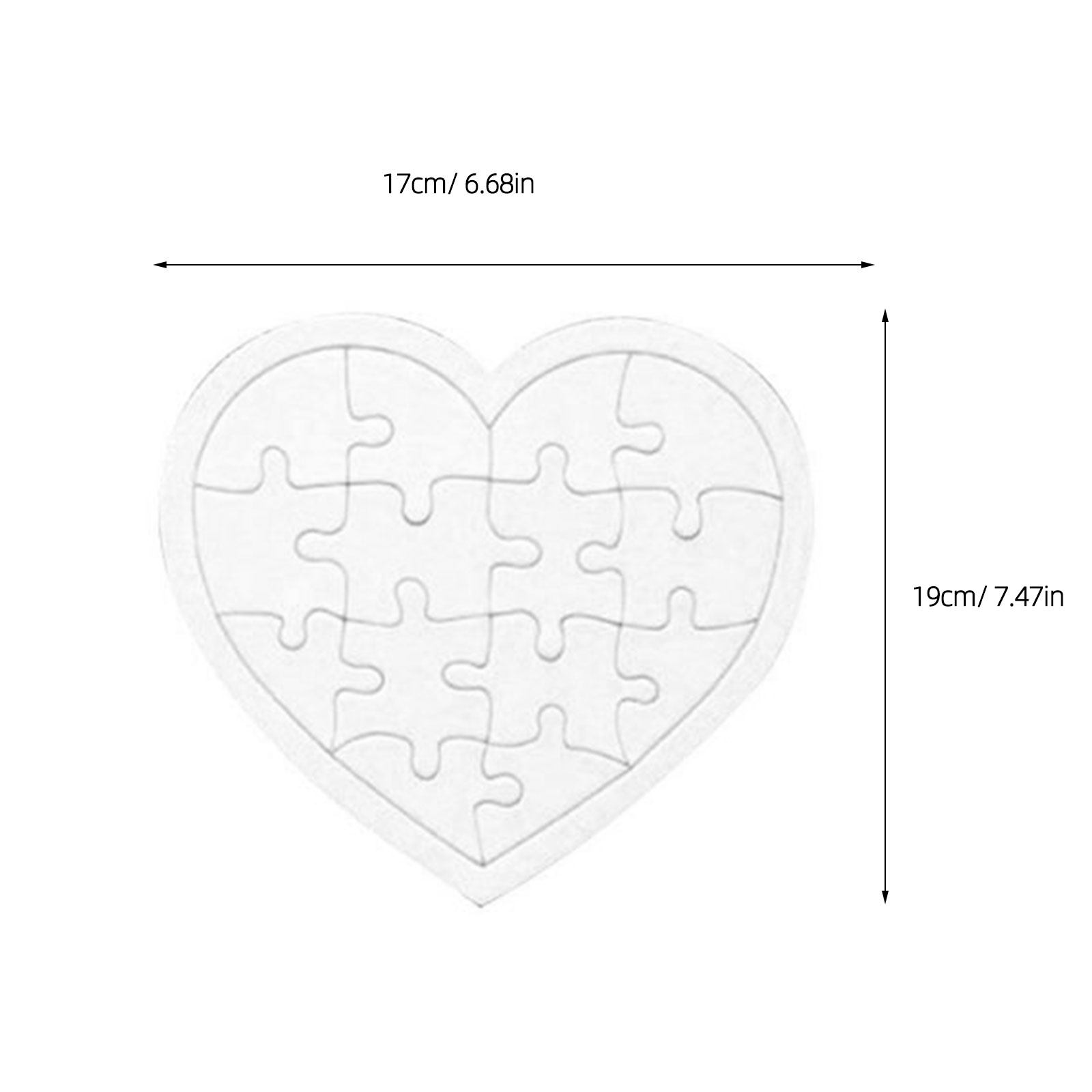 4Pcs Blank Jigsaw Puzzles Kids - Puzzle Blank White recension och pris