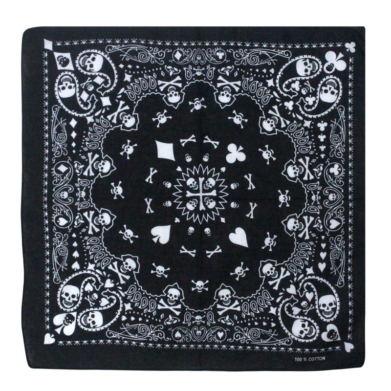 55cm White Black Red Skull Pok - Bandana Blank White recension och pris